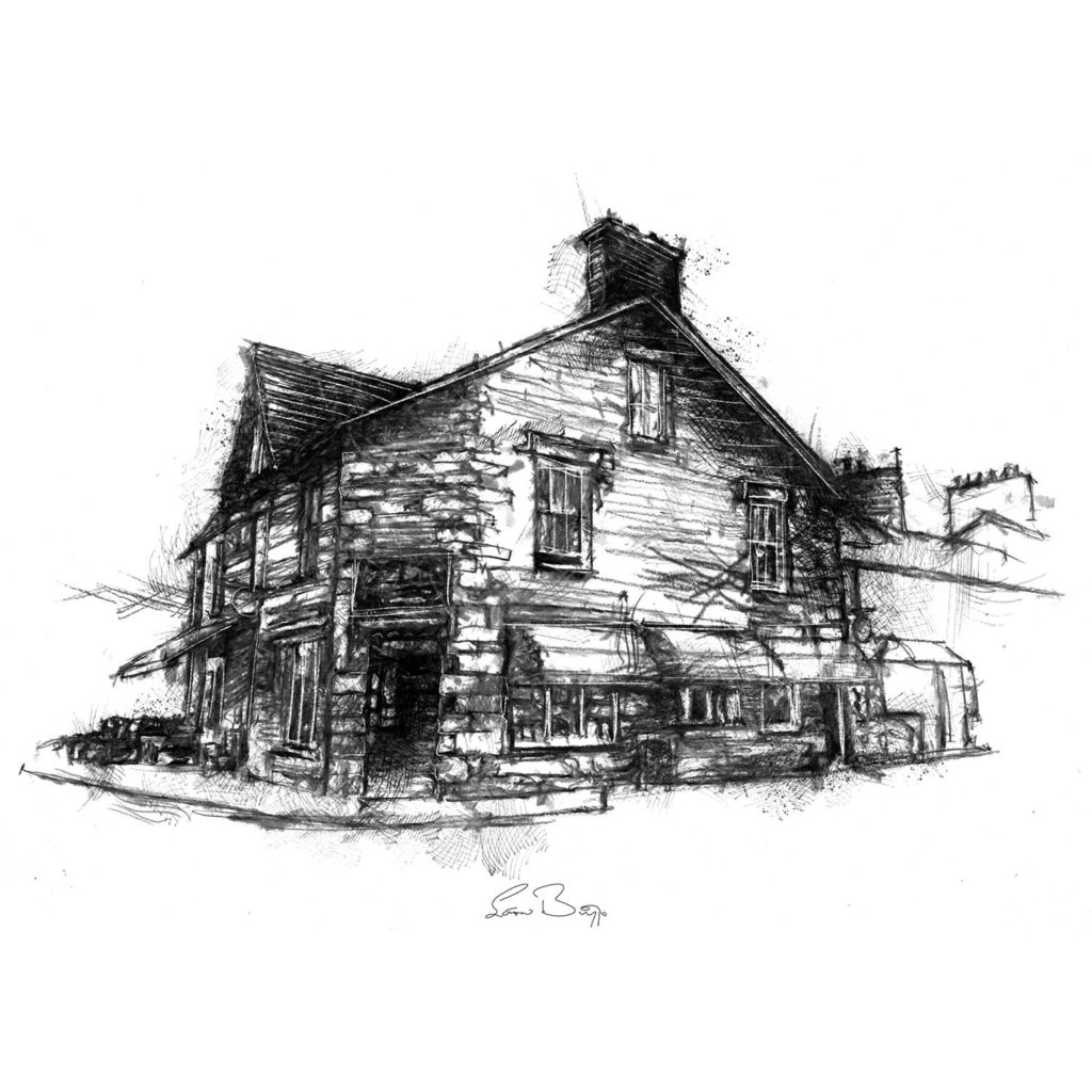 Grasmere bookstore sketch SeanBriggs